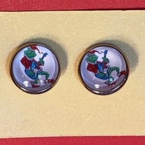 Grinch Inspired Christmas Earrings